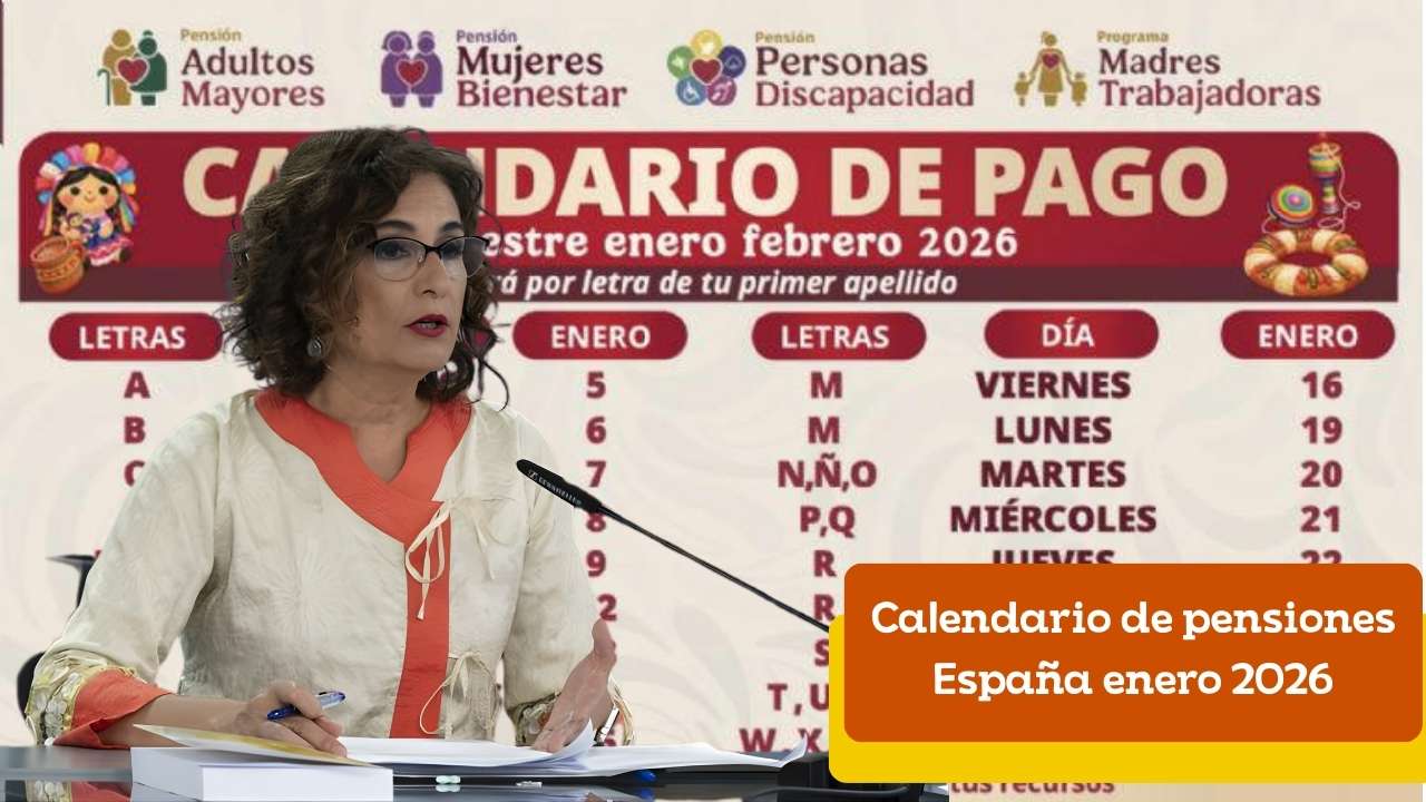 Calendario de pensiones España enero 2026: fechas exactas de pago confirmadas